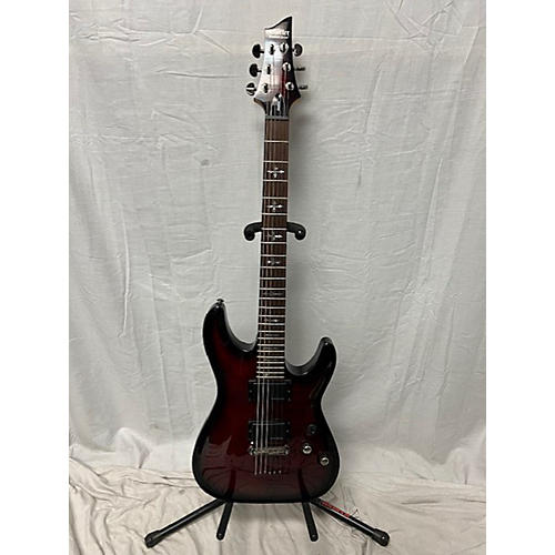 Schecter Guitar Research Demon 6 Solid Body Electric Guitar Red Maple Flame