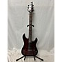 Used Schecter Guitar Research Demon 6 Solid Body Electric Guitar Red Maple Flame