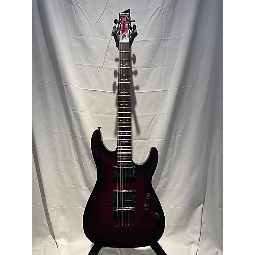Schecter Guitar Research Demon 6 Solid Body Electric Guitar Crimson Red Burst
