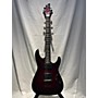 Used Schecter Guitar Research Demon 6 Solid Body Electric Guitar Crimson Red Burst