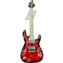 Used Schecter Guitar Research Demon 6 Solid Body Electric Guitar Red to Black Fade