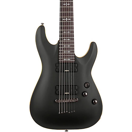 Schecter Guitar Research Demon-7 7-String Electric Guitar Satin Aged Black