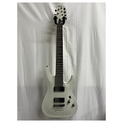 Schecter Guitar Research Demon-7 Solid Body Electric Guitar White