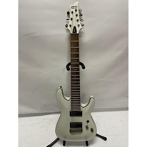 Schecter Guitar Research Demon 7 String Solid Body Electric Guitar Arctic White