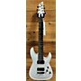 Used Schecter Guitar Research Demon 7 String Solid Body Electric Guitar Arctic White