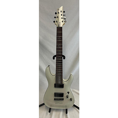 Schecter Guitar Research Demon 7 String Solid Body Electric Guitar Pearl White