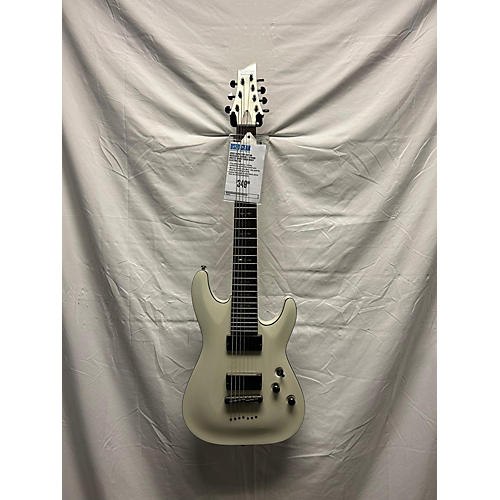 Schecter Guitar Research Demon 7 String Solid Body Electric Guitar Arctic White