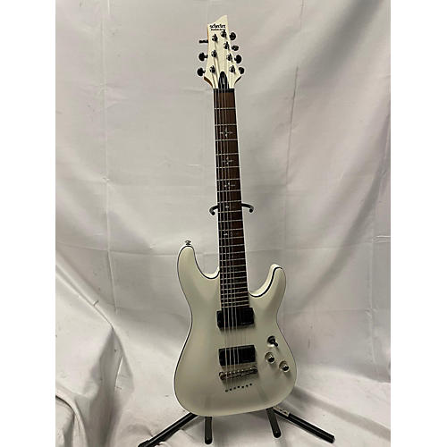 Schecter Guitar Research Demon 7 String Solid Body Electric Guitar White