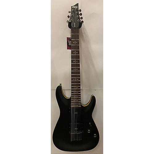 Schecter Guitar Research Demon 7 String Solid Body Electric Guitar Black