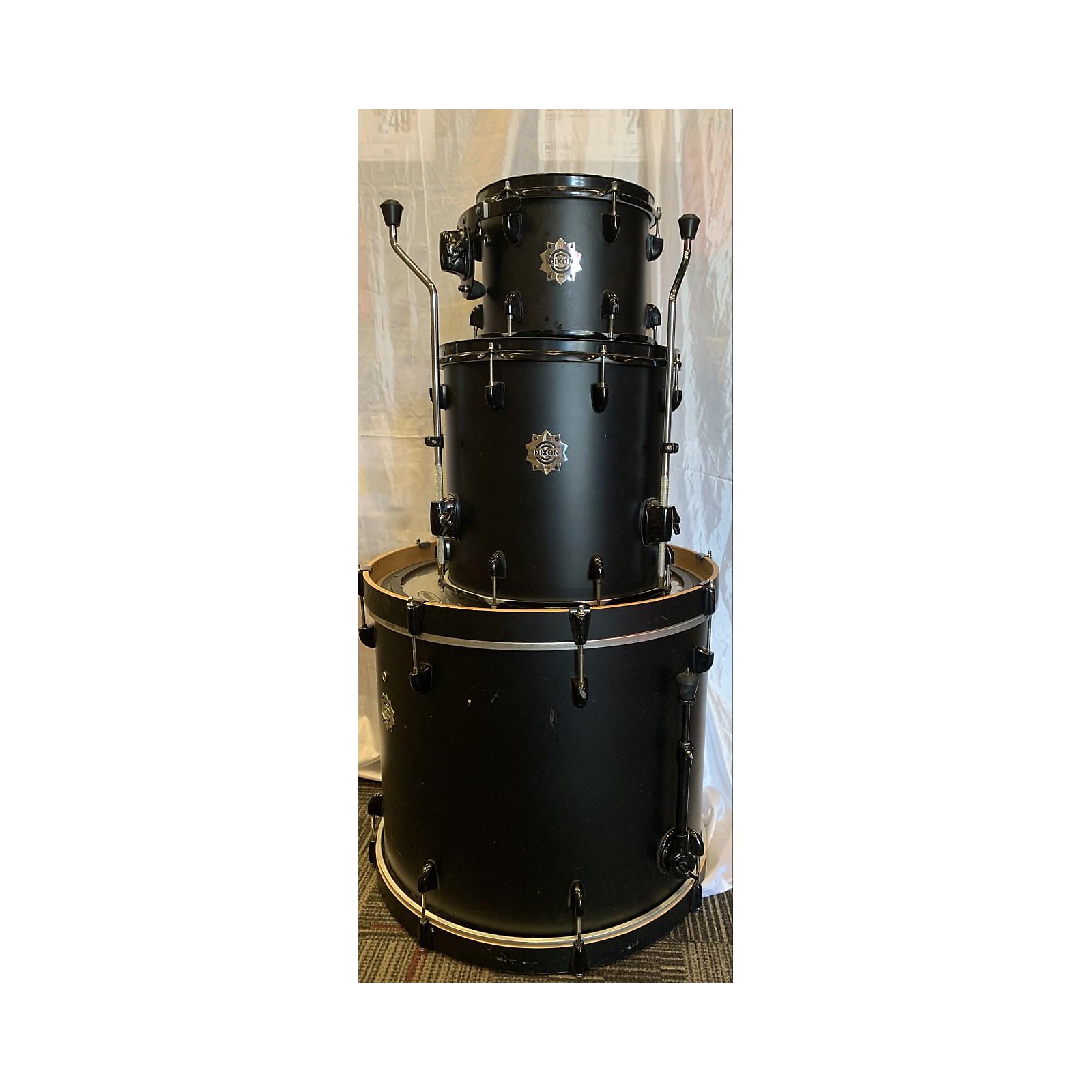 Used Dixon Demon Drumkit Drum Kit matte black Musician's Friend