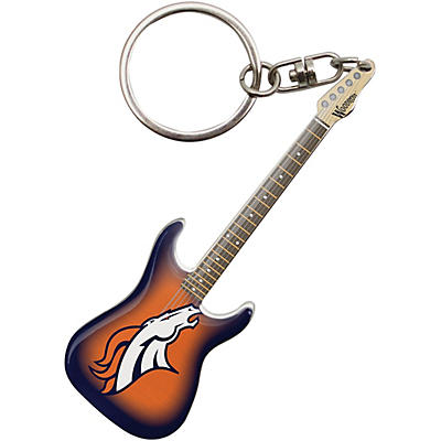 Woodrow Guitars Denver Broncos Electric Guitar Keychain