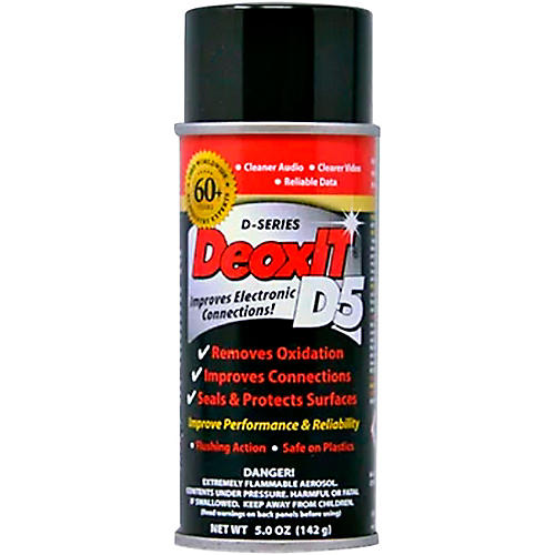 CAIG DeoxIT D5S-6 Spray, Contact Cleaner/Rejuvenator, 5 oz.