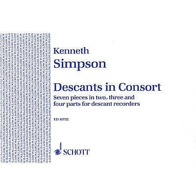 Schott Descants in Consort Schott Series Softcover  by Kenneth Simpson
