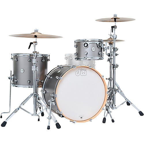 DW Design Series 3-Piece Shell Pack - Titanium Satin Lacquer