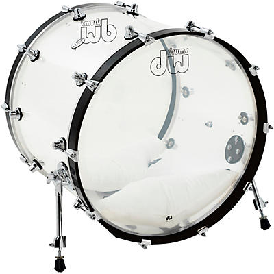 DW Design Series Acrylic Bass Drum With Chrome Hardware
