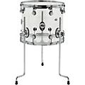 DW Design Series Acrylic Floor Tom With Chrome Hardware 14 x 12 in. Sea Glass14 x 12 in. Clear