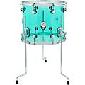 DW Design Series Acrylic Floor Tom With Chrome Hardware 14 x 12 in. Sea Glass14 x 12 in. Sea Glass