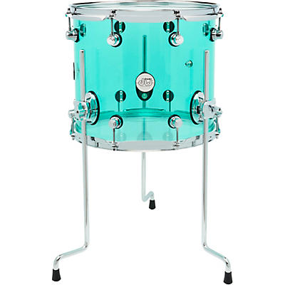 DW Design Series Acrylic Floor Tom With Chrome Hardware
