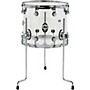 DW Design Series Acrylic Floor Tom with Chrome Hardware 14 x 12 in. Clear