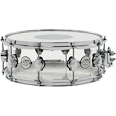 DW Design Series Acrylic Snare Drum with Chrome Hardware