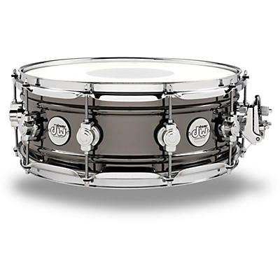 DW Design Series Black Nickel Over Brass Snare Drum -