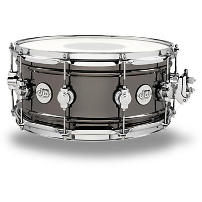 DW Design Series Black Nickel Over Brass Snare Drum -
