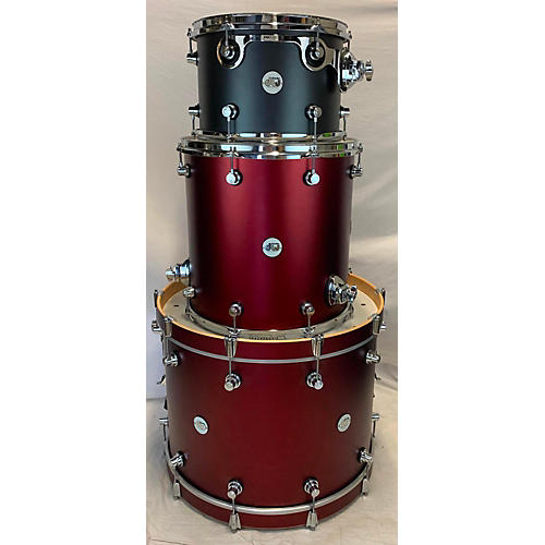 DW Design Series Drum Kit crimson satin