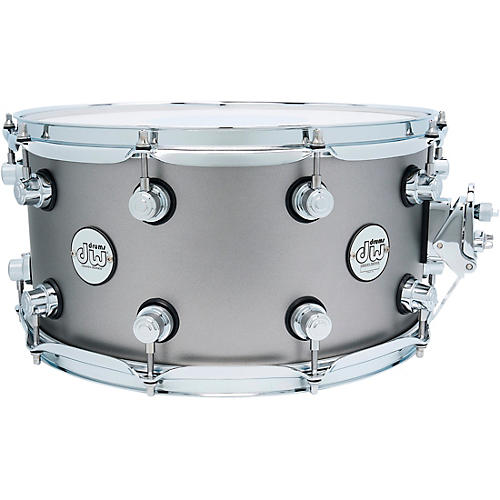 DW Design Series Limited-Edition Snare Drum - 14 x 7 in. Titanium Satin Lacquer