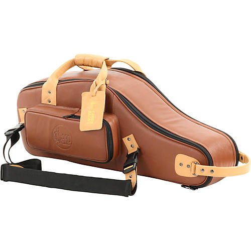 Gard Designer Leather Alto Saxophone Gig Bag Brown Black