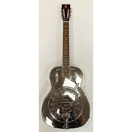 Republic Df510-504sb Resonator Guitar Silver