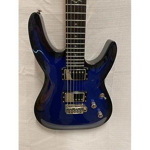 DBZ Guitars Diamond LT Series Solid Body Electric Guitar Blue to Black Fade
