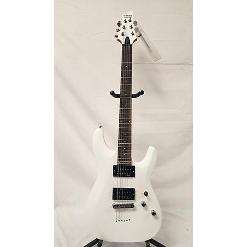 Schecter Guitar Research Diamond Series C6 Deluxe Solid Body Electric Guitar Olympic White