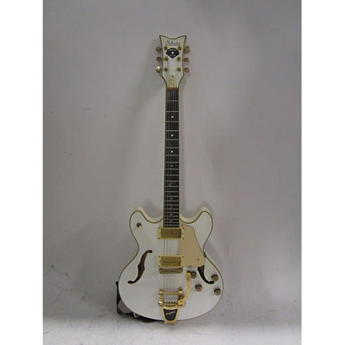 Schecter Guitar Research Diamond Series Robin Zander Dream Police Hollow Body Electric Guitar White