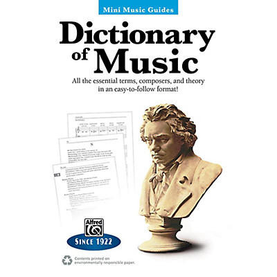 Alfred Dictionary of Music Mini Music Guides Book