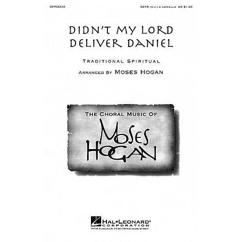 Hal Leonard Didn't My Lord Deliver Daniel SATB DV A Cappella arranged by Moses Hogan