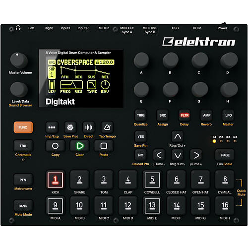 Elektron Digitakt 8-Voice Digital Drum Computer and Sampler Condition 1 - Mint