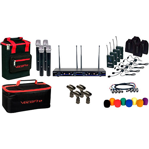 VocoPro Digital-34-AI All-Inclusive 4-Channel PLL Wireless Handheld Headset Instrument System