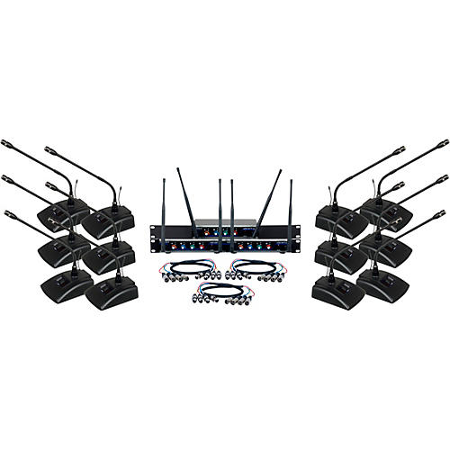 Vocopro Digital-Conference-12 12-Channel UHF Wireless Conference Microphone System Condition 1 - Mint