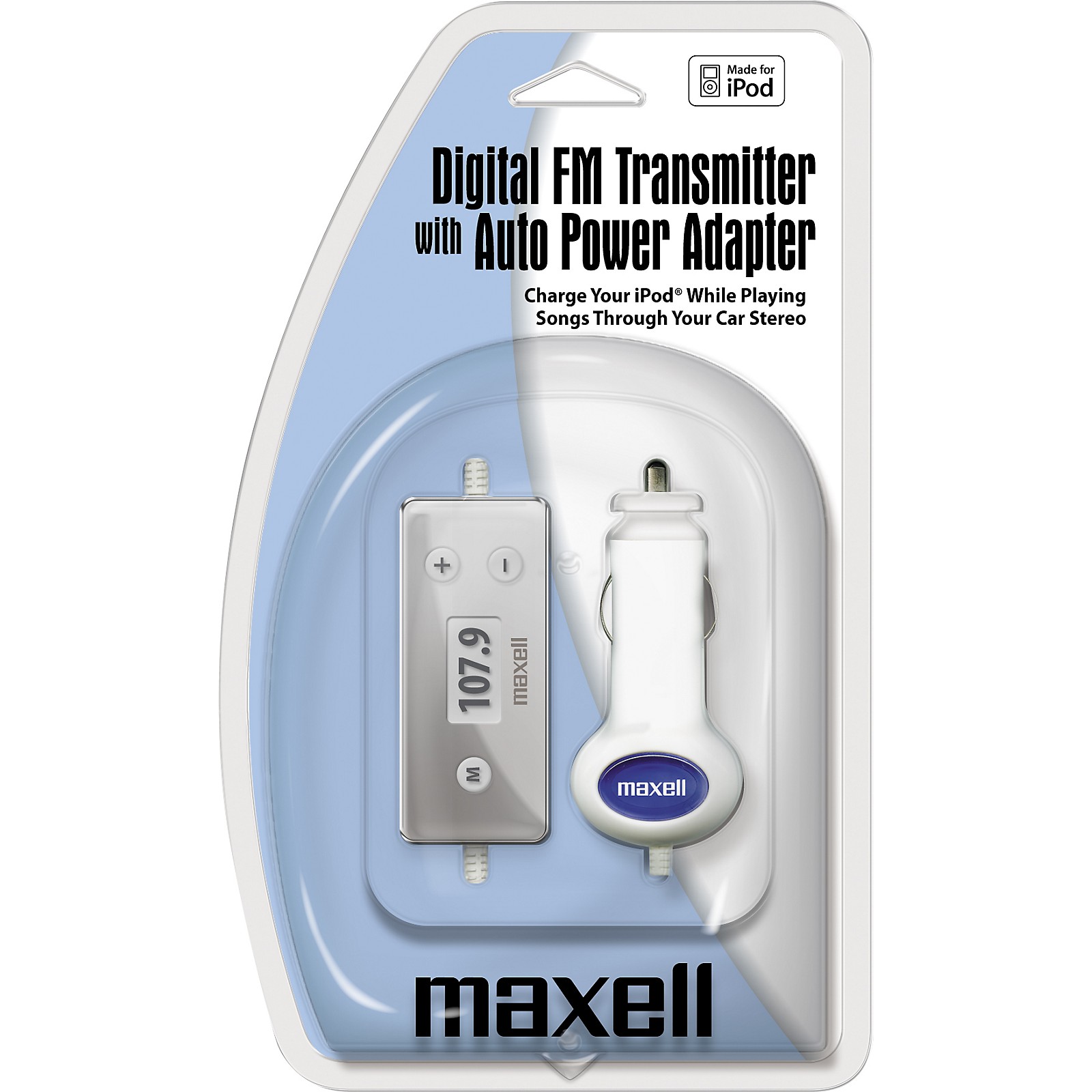 Maxell Digital FM Transmitter for iPod w/Auto Power Adapter Musician