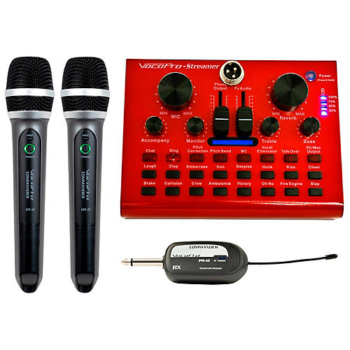 VocoPro Digital Karaoke Mixer/USB Interface with Dual Wireless Microphones Condition 1 - Mint