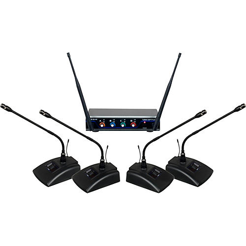 Vocopro Digital-Quad-Conference 4-Channel UHF Digital Wireless Conference System, Set #1 Condition 1 - Mint