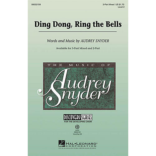 Hal Leonard Ding Dong, Ring the Bells (Discovery Level 2) 2-Part Composed by Audrey Snyder