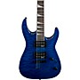 Jackson Dinky JaS32TQ DKA Arch Top Electric Guitar Transparent Blue