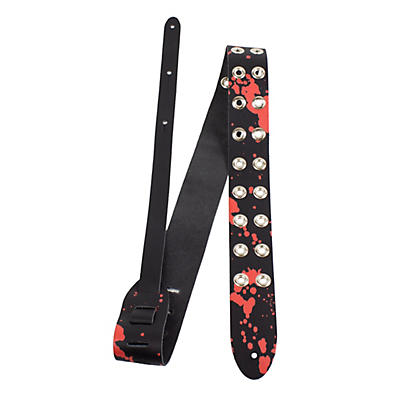 Perri's Direct to Leather Blood Grommets Guitar Strap
