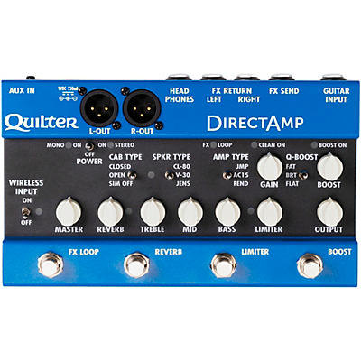 Quilter Labs DirectAmp Stereo Amp Simulator Effects Pedal -