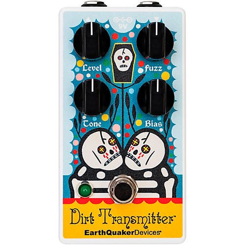 EarthQuaker Devices Dirt Transmitter Rancho De La Luna Fuzz Guitar Effects Pedal White