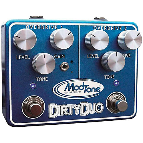 ModTone Guitar Effects Dirty Duo Dual Overdrive and Distortion Pedal 