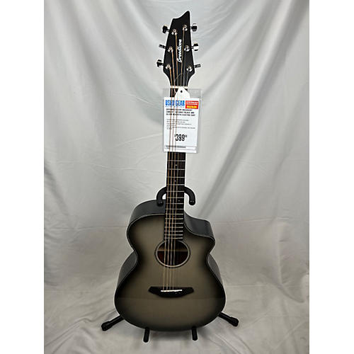 Breedlove Discovery Concert Cutaway Acoustic Electric Guitar Black and Silver