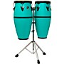 LP Discovery II Series Conga Set With Stand - 10 and 11 in. Sea Foam