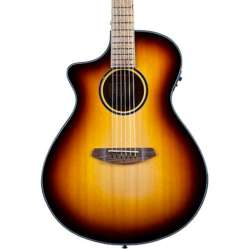 Breedlove Discovery S CE LH Red Cedar-African Mahogany Concert Left-Handed Acoustic-Electric Guitar Condition 1 - Mint Edge Burst